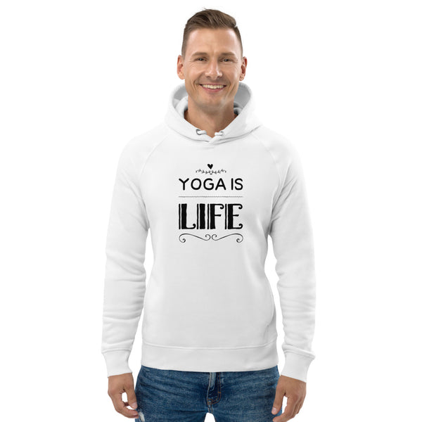 Unisex Yoga Is Life Pullover Hoodie (Eco-Friendly)