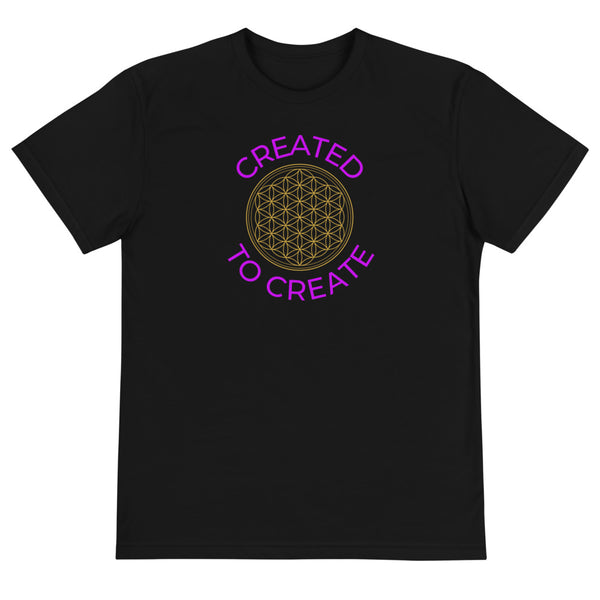 Sustainable Unisex Created To Create (Flower Of Life) T-Shirt