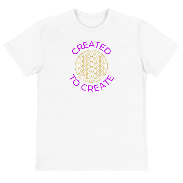 Sustainable Unisex Created To Create (Flower Of Life) T-Shirt