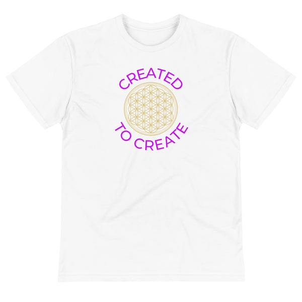 Sustainable Unisex Created To Create (Flower Of Life) T-Shirt