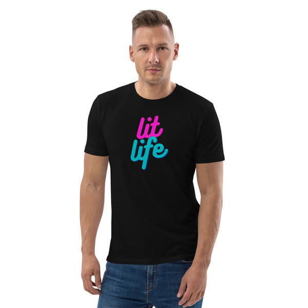 Unisex Organic Cotton Lit Life T-Shirt (Variation)