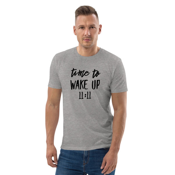 Unisex Organic Cotton Time To Wake Up 11:11 T-Shirt