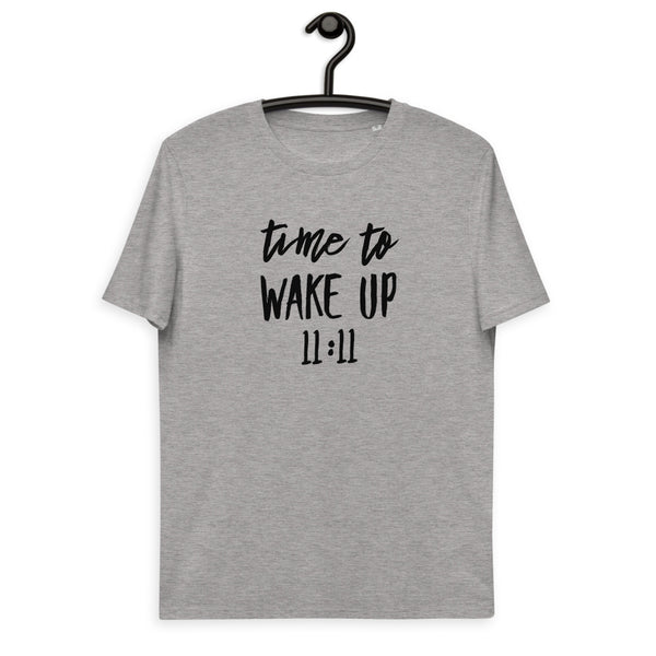 Unisex Organic Cotton Time To Wake Up 11:11 T-Shirt