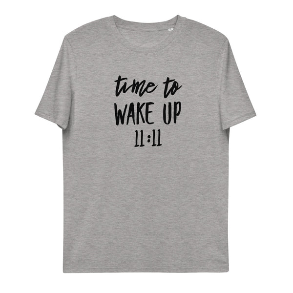 Unisex Organic Cotton Time To Wake Up 11:11 T-Shirt