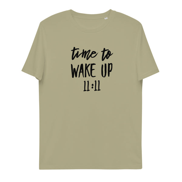 Unisex Organic Cotton Time To Wake Up 11:11 T-Shirt