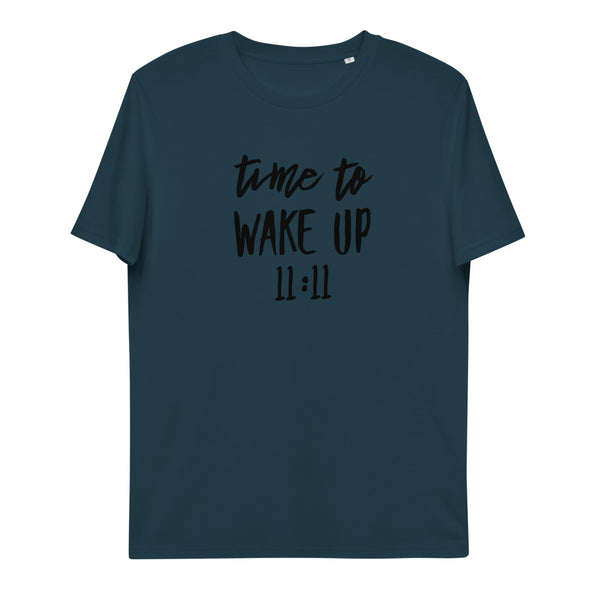 Unisex Organic Cotton Time To Wake Up 11:11 T-Shirt