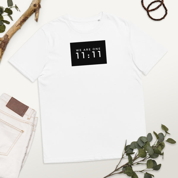 Unisex Organic Cotton We Are One 11:11 T-Shirt (Variation)