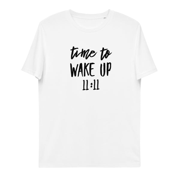 Unisex Organic Cotton Time To Wake Up 11:11 T-Shirt