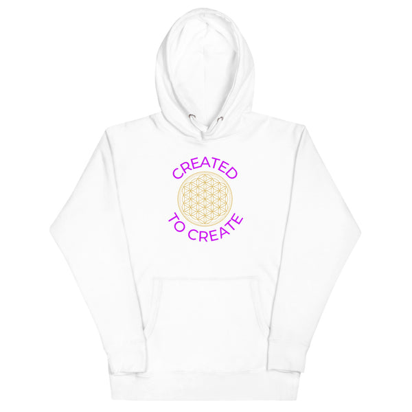 Unisex Created To Create (Flower Of Life) Hoodie