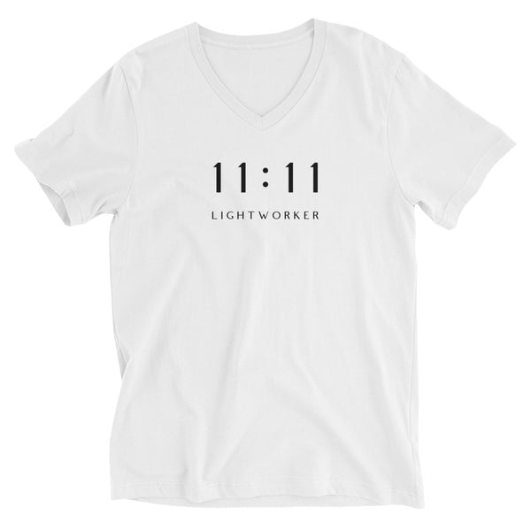 Unisex Short Sleeve V-Neck 11:11 Lightworker T-Shirt