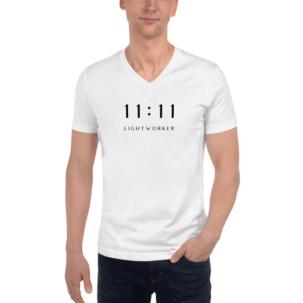 Unisex Short Sleeve V-Neck 11:11 Lightworker T-Shirt