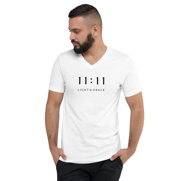 Unisex Short Sleeve V-Neck 11:11 Lightworker T-Shirt