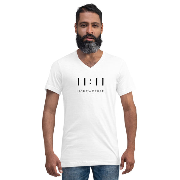 Unisex Short Sleeve V-Neck 11:11 Lightworker T-Shirt