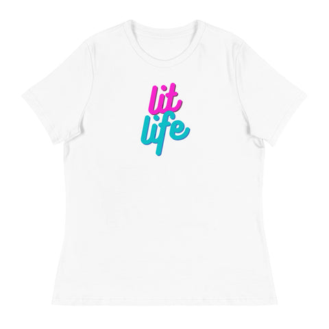 Women's Lit Life T-Shirt (Relaxed Fit, Variation)