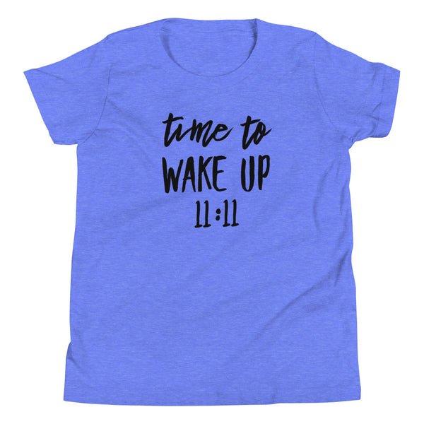 Youth Short Sleeve Time To Wake Up 11:11 T-Shirt