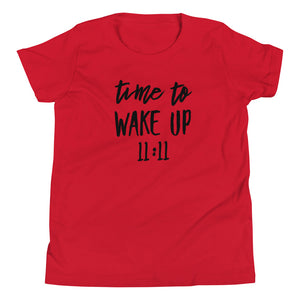 Youth Short Sleeve Time To Wake Up 11:11 T-Shirt