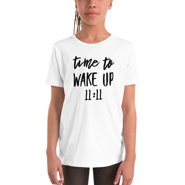 Youth Short Sleeve Time To Wake Up 11:11 T-Shirt