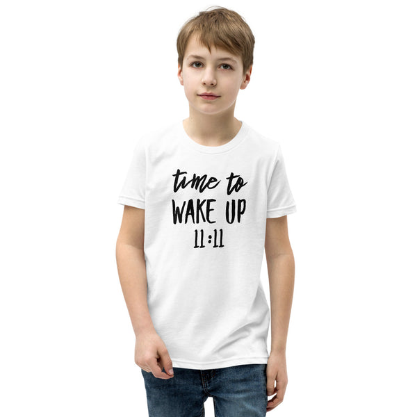 Youth Short Sleeve Time To Wake Up 11:11 T-Shirt