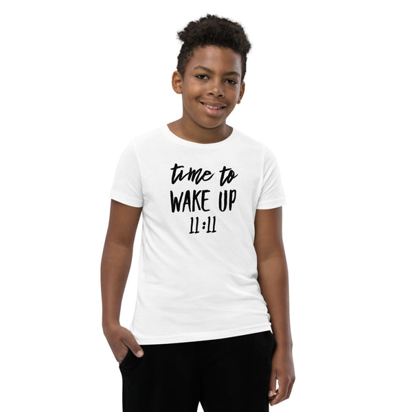 Youth Short Sleeve Time To Wake Up 11:11 T-Shirt