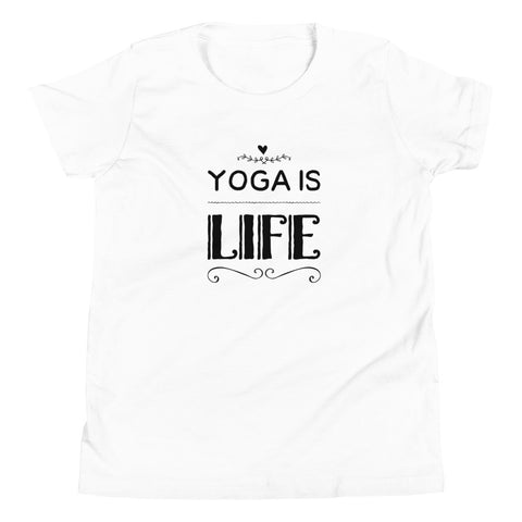 Youth Short Sleeve Yoga Is Life T-Shirt